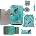 DerDieDas ErgoFlex Tiny Butterfly Garden Schulranzen 5tlg. - Gr&uuml;n