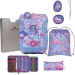 DerDieDas Schulranzen-Set ErgoFlex Easy Exklusiv Superflash Magic Unicorn - Blau