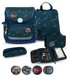 Belmil Compact Plus Premium Schulranzen Set 5-teilig "Orion Blue" - Blau