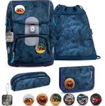 Belmil Motion ergonomisches Schulranzenset 5tlg. - Blue Splash - Blau