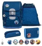 Belmil Motion ergonomisches Schulranzen Set 5-teilig "Blue Motion" aus recyceltem