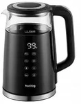 Huslog Elektrischer Wasserkocher mit Temperaturanzeige Glas 1,7L 2200W Touchscre