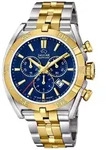 Jaguar Executive Herrenuhr Quarz Chronograph Blau Bicolor Edelstahl J855/A - Bunt
