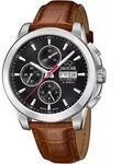 Jaguar Le Chronographe Automatik Chronograph Schwarz Braun Leder J975/4 - Bunt