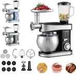 KB ELEMENTS 3 in1 K&uuml;chenmaschine - 7,5L, Teigknetmaschine, 2000W, Fleischwolf,