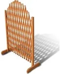 vidaXL Spalierzaun Massivholz 180x100 cm - Braun