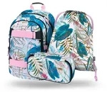BAAGL SET 3 Skate Leafs: Rucksack, Federtasche, Tasche - Blau