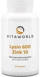 vitaworld Lysin 600 Zink 10 Kapseln, 120 St. Kapseln