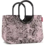 Reisenthel Loopshopper L Jacquard Rose - Grau/Wei&szlig;