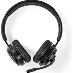 Nedis PC-Headset - Auf Ohr - Stereo - Bluetooth - Wegklappbares Mikrofon - Schwarz -