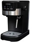 Gastronoma 18110002 - Espressomaschine 15 bar 1100W - Schwarz Silber - Schwarz