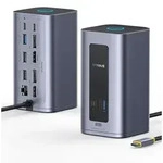 Baseus Nomos Air 12 in 1 Displaylink Docking Station 2 Monitore f&uuml;r macOS - Schwarz
