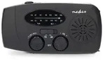 Nedis Notfallradio - Tisch Ausf&uuml;hrumg - AM / FM - Akkubetrieben / Handkurbel /