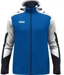 JAKO Unisex Kapuzenjacke Dynamic - 6870, Farbe:royal/wei&szlig;/marine, Gr&ouml;&szlig;e:L - Blau -