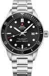 Herrenarmbanduhr SWISS MILITARY SM34088.01 aus Edelstahl, sportlich - Silber