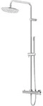 Steinberg Serie 340 Brauseset, mit Thermostatarmatur, EasyClean, Stabhandbrause,