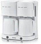Severin KA 9314, Filterkaffeemaschine, 1 l, Gemahlener Kaffee, 1000 W, Wei&szlig; - Wei&szlig;