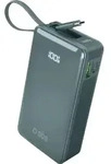 SBS 10000 mAh 20W Powerbank mit integriertem USB-C-Kabel und Digitalanzeige -...