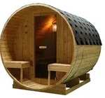 Outdoor Fasssauna BERGEN f&uuml;r 4 - 6 Personen