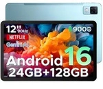 DOOGEE U12 Tablet - Android 16, 12 Zoll, 24GB(6+18)+128GB (bis 2TB erweiterbar),