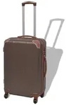 vidaXL Vierteiliges Hartschalen-Trolley-Set Kaffeebraun - Braun