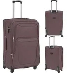 vidaXL 3-tlg. Weichgep&auml;ck Trolley-Set Kaffeebraun - Braun