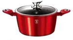 Berlingerhaus BH-1258 Burgundy Metallic Line Topf mit Marmoroberfl&auml;che und...