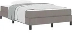 vidaXL Boxspringbett Taupe 120 x 200 cm Stoff - Taupe