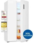 Exquisit Side-by-Side K&uuml;hl-Gefrierkombination, 442 Liter, No-Frost, LED-Display, 10