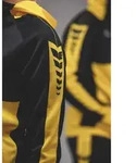 Erima Six Wings Trainingsjacke mit Kapuze Gelb/Schwarz Junior - 164 - Gelb - 164