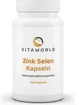 Vitaworld Zink-Selen Kapseln 15 mg / 100 ug, 100 St. Kapseln