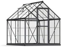 Palram - Canopia Aluminium Gew&auml;chshaus Harmony 68 grau 247x185 cm