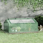 Outsunny Foliengew&auml;chshaus mit Fenster Treibhaus Tomatenhaus Fr&uuml;hbeet Gr&uuml;n -...