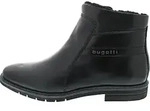 Bugatti Herren Winterstiefeletten Schwarz Glattleder Rei&szlig;verschluss Gr&ouml;&szlig;e:...