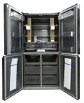 Cecotec Bolero CoolMarket 4D 601, Freistehend, French door, Schwarz, 4 T&uuml;r(en), LED,