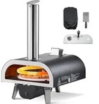 VEVOR Pizzaofen Outdoor 304,8 mm / 12 Zoll Holzofen, Pellet-Pizzaofen mit...