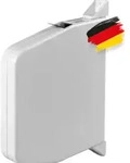 BAUHELD&reg; Rolladen Gurtwickler Aufputz Schwenkbar 14mm - Wei&szlig; - Wei&szlig;