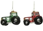 Christbaumschmuck Traktor Glas 9.5cm, 1 St&uuml;ck sortiert - Bunt