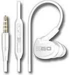 2GO In-Ear Sport-Headset "Active" m. Rufann.&Lautst&auml;rker. we - Wei&szlig;