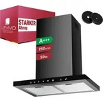 LEVIVO A+++ Dunstabzugshaube 60cm Umluft & Abluft mit 750 m3/h Luftleistung,