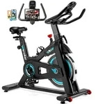 WENOKER Heimtrainer Fahrrad mit App, Leises Hometrainer Fahrrad Mit, Bequem Ergometer