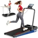 VANNECT 1-12 km/h Klappbares Laufband mit 9% Steigung, Ultra-Leise, LCD-Display,