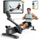 Magnetisches Ruderger&auml;t im Hai-Design &ndash; 16 Stufen, LCD & Bluetooth, extra leises