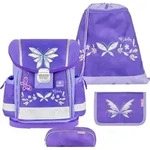 Belmil Classy ergonomisches Schulranzen-Set 4-teilig "Starlight Wings" mit Brustgurt