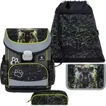Belmil Mini-Fit ergonomisches Schulranzen-Set 4-teilig "Black Panther" mit Brustgurt