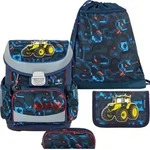 Belmil Mini-Fit ergonomisches Schulranzen-Set 4-teilig "PixelTrak" mit Brustgurt -