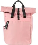 Walker Schulrucksack Roll Top Kunstfaser pink sand - Rosa