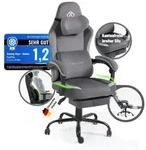 PixelPilot Ergonomischer Gaming Stuhl [Atmungsaktiver Stoff] Chair mit...