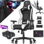 KESSER&reg; Gamingstuhl mit Kopfst&uuml;tze & Lendenkissen Ergonomischer Gaming Sessel...