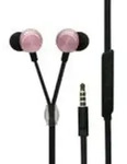 2GO In-Ear Stereo-Headset "Luxury" Zipper-Style ros&eacute; - Rosa
